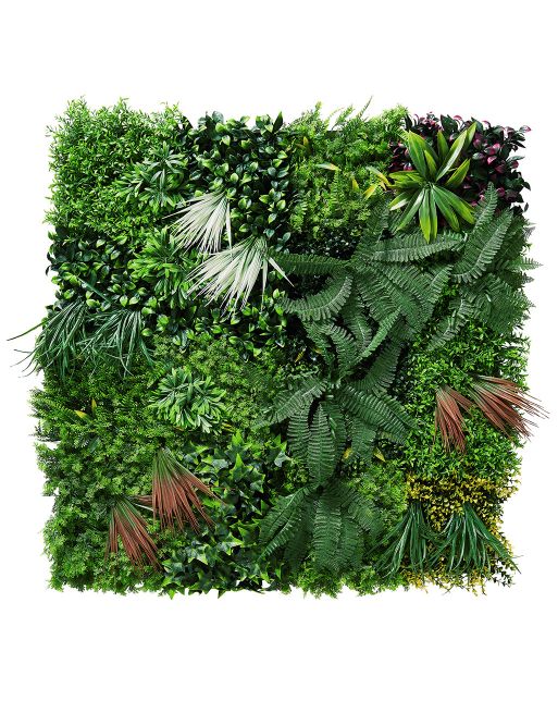 Tropical Artificial Green Wall Living Wall | Grass Direct